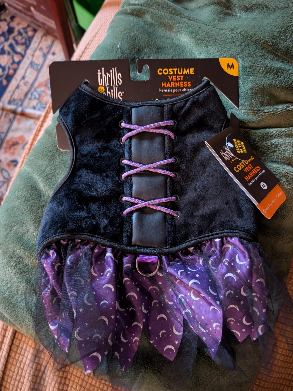 NWT Purple Moon Costume Dog Harness Vest - Size Medium